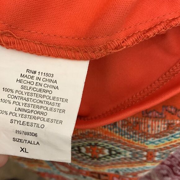 AUW XL Ivory Lace Bra Stretchy Top Spaghetti Strap Leather Belt Handkerchief Hem - Picture 9 of 11